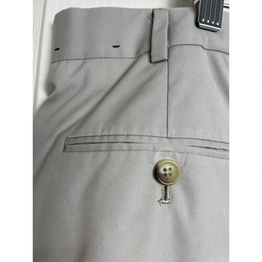 346 Brooks Brothers Chino Pants Mens 40x32 Lt. Khaki Pleated Straight  Pants A38